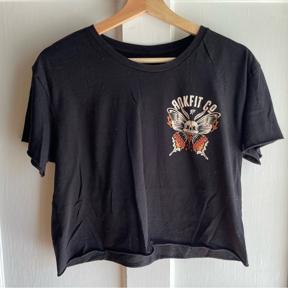 Rockfit Co Black Crop Top